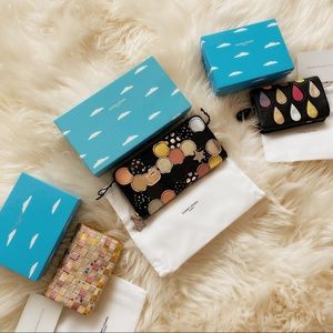 tsumori chisato CARRY Multi Dot Long Wallet in Blk